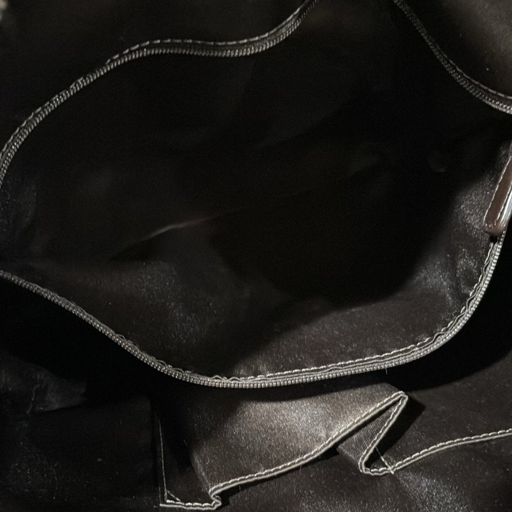 Coach Brown and Cream Signature Shoulder Large Bag - Picture 11 of 13
